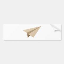 Aviateur de papier papiers plats autocollant pour voiture