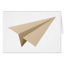Aviateur de papier papiers plats cartes de vœux
