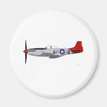 Aviateurs nord-américains de Tuskegee de mustang d Magnets