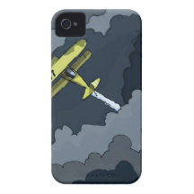 avion dans les nuages coque iPhone 4