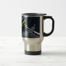 avion dans les nuages tasse