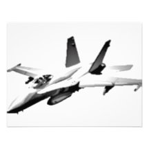 Avion de chasse blanc du frelon F/A-18 Invitations