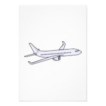 Avion de passagers faire-parts