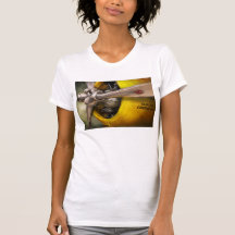 Avion - pilote - appui vertical - guêpe jumelle t-shirt