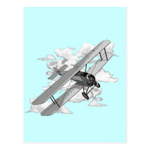 Avion vintage cartes postales