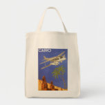 Avion vintage du Caire Egypte Afrique d'affiche de Sacs Fourre-tout