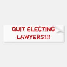 AVOCATS DE ÉLECTION STOPPÉS ! ! ! AUTOCOLLANTS POUR VOITURE