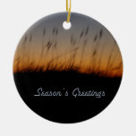 Avoine et dunes de mer de Bonnes Fêtes au coucher  Décoration De Noël