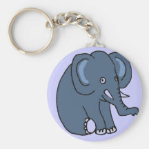 AW bande dessinée Keychain d'éléphant Porte-clef