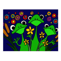 AW carte postale heureuse d'art populaire de greno