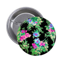 Awesome Colorful Floral Design Buttons