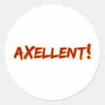 Axellent! Ronde Stickers