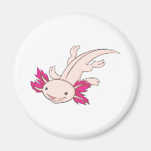 Axolotl mexicain heureux aimants