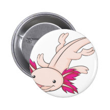 Axolotl mexicain heureux pin's avec agrafe