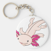 Axolotl mexicain heureux porte-clefs