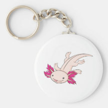 Axolotl mexicain heureux porte-clés