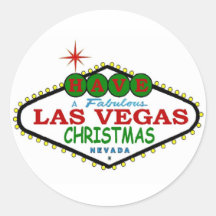 Ayez un autocollant fabuleux de Joyeux Noël de Las