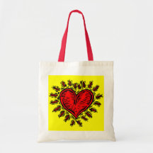 AYEZ UN COEUR SACS EN TOILE