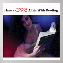Ayez une aventure amoureuse avec la lecture posters