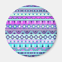 Aztec inspireerde patroon koelkast magneet
