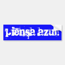 azul de piensa ! autocollant pour voiture