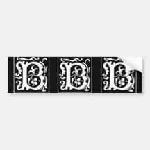 B initial autocollants pour voiture