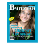 B Mitzvah het Tijdschrift bewaart het Briefkaart v Wens Kaart