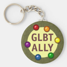 Babioles Keychain d'allié de GLBT Porte-clés