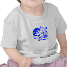 Baby Engel in Blau Hemd