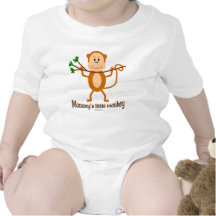 Baby s van de Aap van de mama Weinig & t-shirts