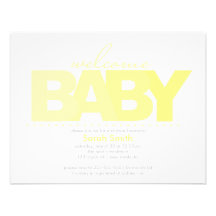 Baby shower aankondigingen