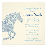 Baby shower bleu de cheval de Paisley Bristol Personnalisé