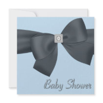 Baby shower élégant d'arc de noir bleu