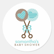 Baby shower van de Jongens van de Rammelaars van h Sticker