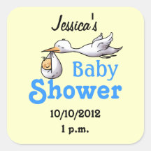 Baby shower voor babyjongen stickers