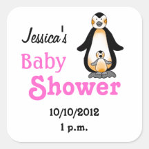Baby shower voor babymeisje sticker