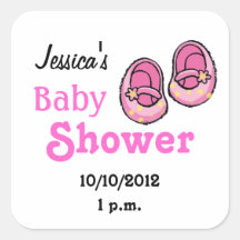 Baby shower voor babymeisje sticker