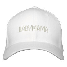 BABYMAMA HET PET VAN HET HONKBAL GEBORDUURDE BASEBAL PET
