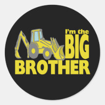 Backhoe van de grote Broer Stickers