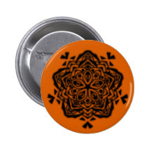 Badge fleurs psychédélique n°5