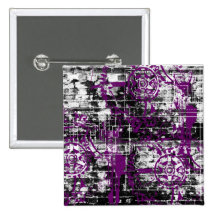 Bagout grunge 5 badges avec agrafe