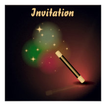 Baguette magique magique invitations
