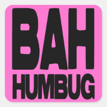 Bah humbug sticker