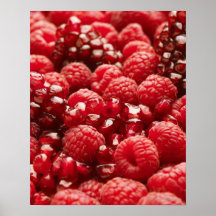 Baies rouges saines et nutritives affiches