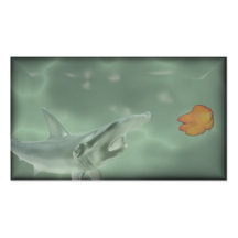 bain avec les grands poissons modèle de carte de visite