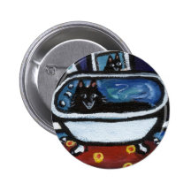 Bain lunatique de Schipperke Badges Avec Agrafe