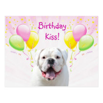 Baiser d'anniversaire cartes postales
