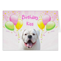 Baiser d'anniversaire cartes