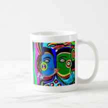 Baiser passionné - style vintage d'art de caverne  mugs