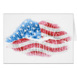 Baiser patriotique carte de vœux